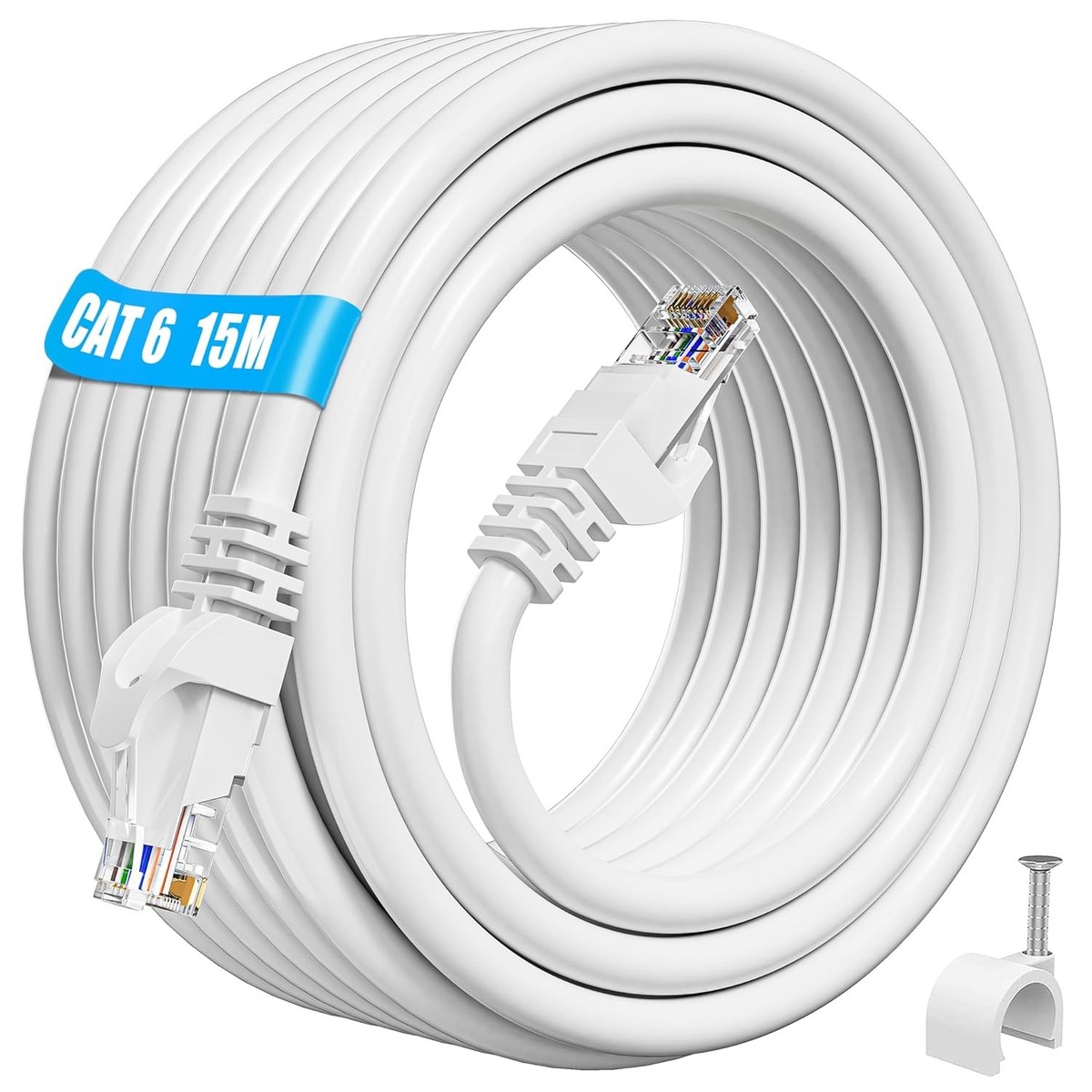 Сетевой кабель Cat6 RJ45, 15 м