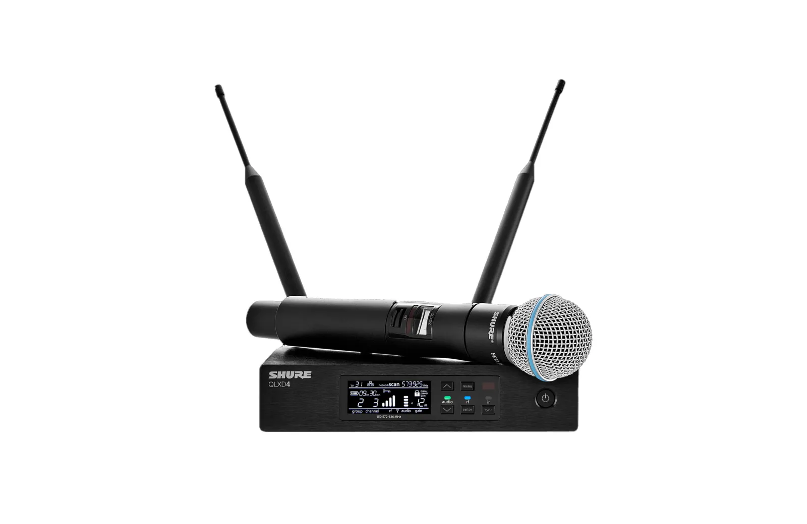 4 × Shure QLXD24/Beta58A/SM58 + сплиттер